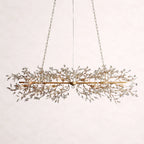 Crystal Flowers Fiore Linear Chandelier
