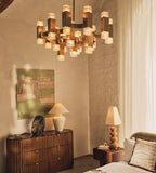 Kennedy Glass Chandelier 32-Inchw