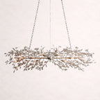 Crystal Flowers Fiore Linear Chandelier
