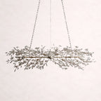 Crystal Flowers Fiore Linear Chandelier