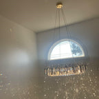 Luxurious K9 Crystal Chandelier Modern Ceiling Light Fixtures Set for Living Room / dining Room