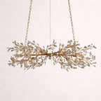 Crystal Flowers Fiore Linear Chandelier