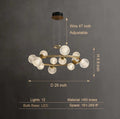 Modern Crystal Brass Finish Chandelier Molecular Ceiling Light with Round and Rectangular Shape