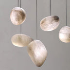 Alabaster Natural Stone Pendant, Creative Pendant Light