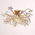 Crystal Flowers Fiore Flushmount 32''