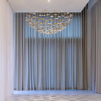 New Postmodern Round / oval 84 / 102 / 170 / 192 Leaves Art Design Chandelier