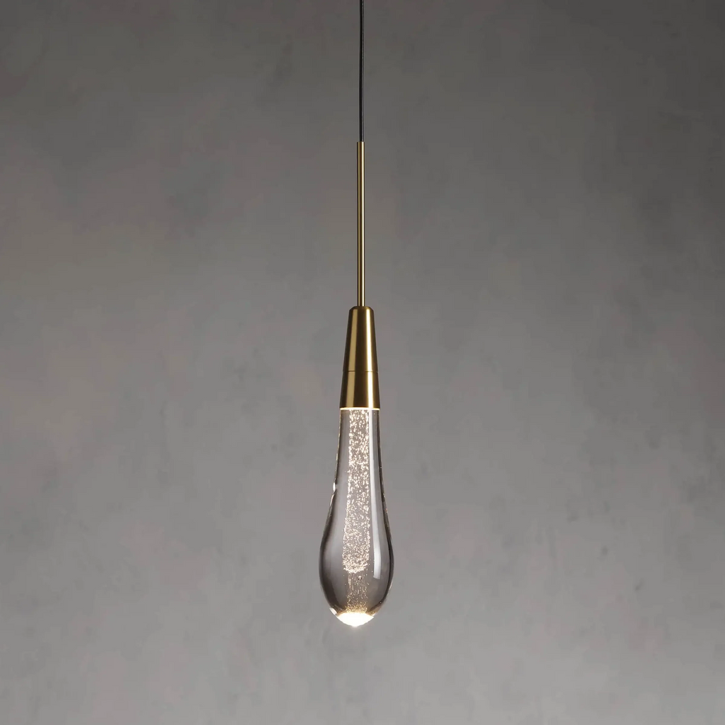 Soltaire Crystal Pendant 1 Light 2 Lights