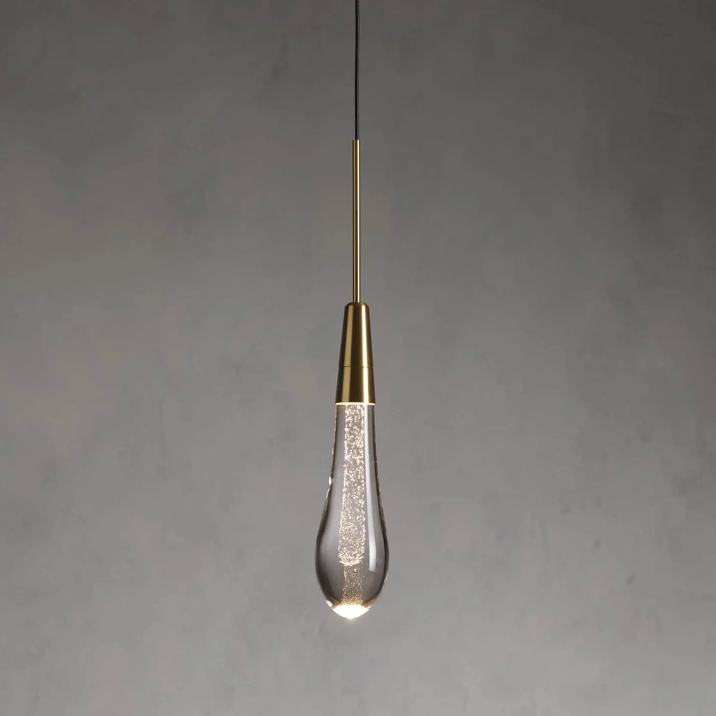 Soltaire Crystal Pendant 1 Light 2 Lights