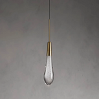 Soltaire Crystal Pendant 1 Light 2 Lights