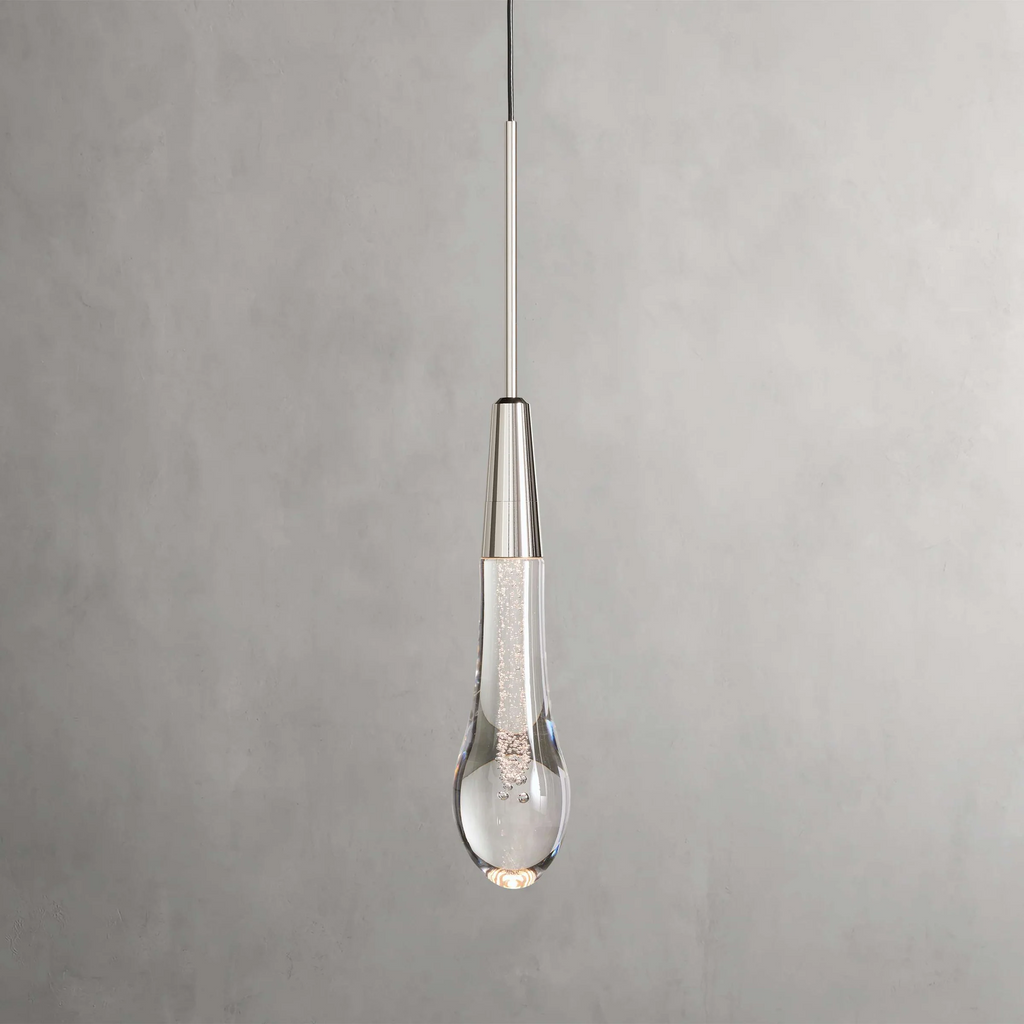 Soltaire Crystal Pendant 1 Light 2 Lights