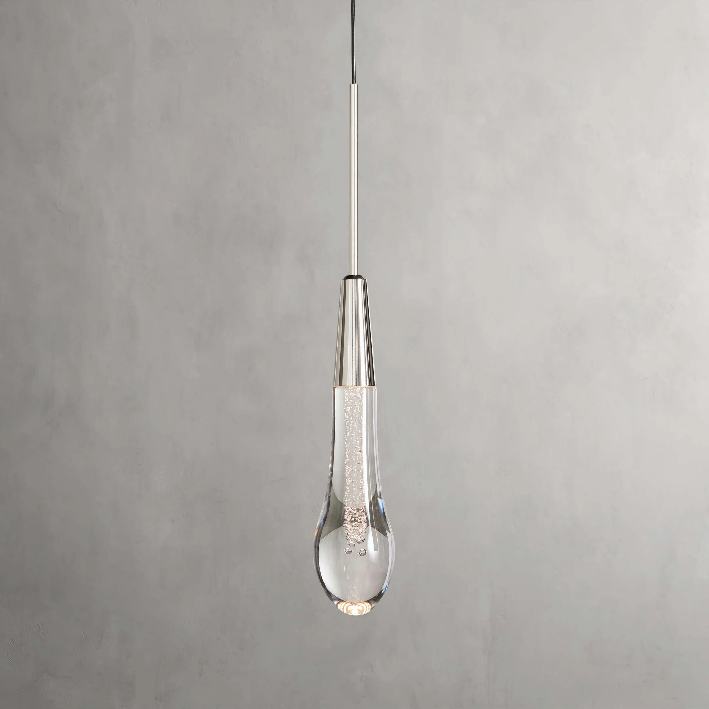 Soltaire Crystal Pendant 1 Light 2 Lights