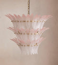 Treviso Pink Glass Chandelier 30-Inchw