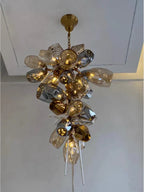 Glass Chandelier Italian Light Luxury Light for Dining Room / living Room