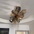 Glass Chandelier Italian Light Luxury Light for Dining Room / living Room