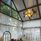 Glass Chandelier Italian Light Luxury Light for Dining Room / living Room