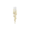 Modern Floating Long Gold Pendant Ceiling Chandelier for Living Room / high-Ceiling