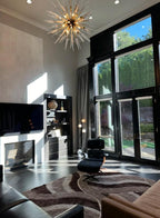 Modern Sputnik Sphere Crystal Chandelier for Low-Ceiling