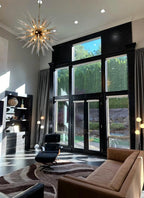 Modern Sputnik Sphere Crystal Chandelier for Low-Ceiling
