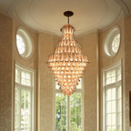 Extra Large Luxury Multi-Tier Gold Crystal Chandelier for Stairs / large High-Ceiling Room