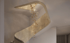 Tidal Stair Crystal Spiral Chandelier