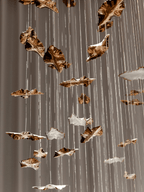 Galaxy Leaf Twisted Sculptural Meteor Shower Crystal Spiral Chandelier