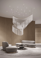 Rivella Cascade Fringe Crystal Chandelier