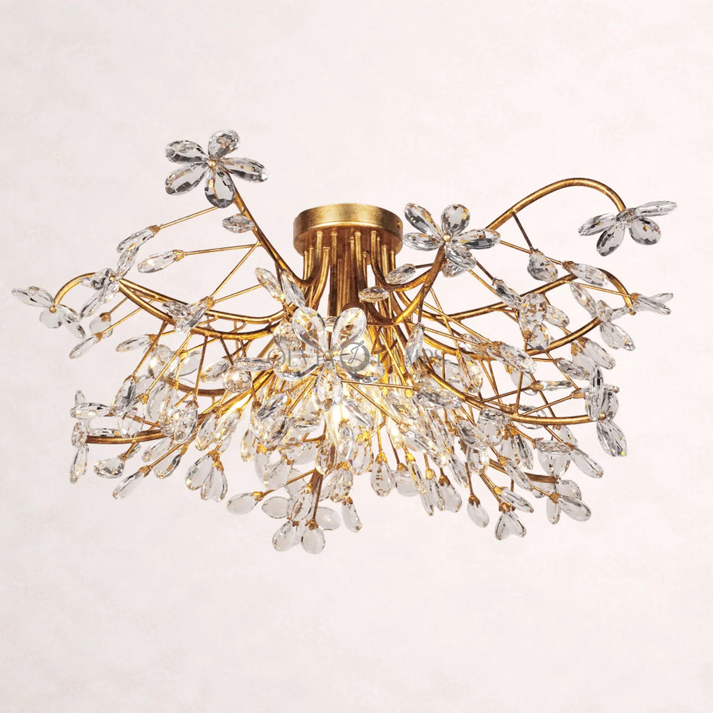 Crystal Flowers Fiore Flushmount 32''