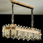 Modern Round / rectangular Crystal Chandelier Collection for Living Room / hallway / dining / bedroom