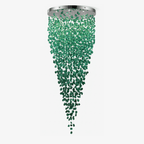 Crystal Stone Crystal Spiral Chandelier