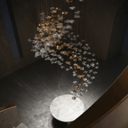 Tidal Stair Crystal Spiral Chandelier