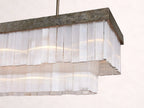 Cameron Rectangular Alabaster Chandelier
