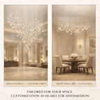 Galaxy Frosted Petals Frozen Chandelier