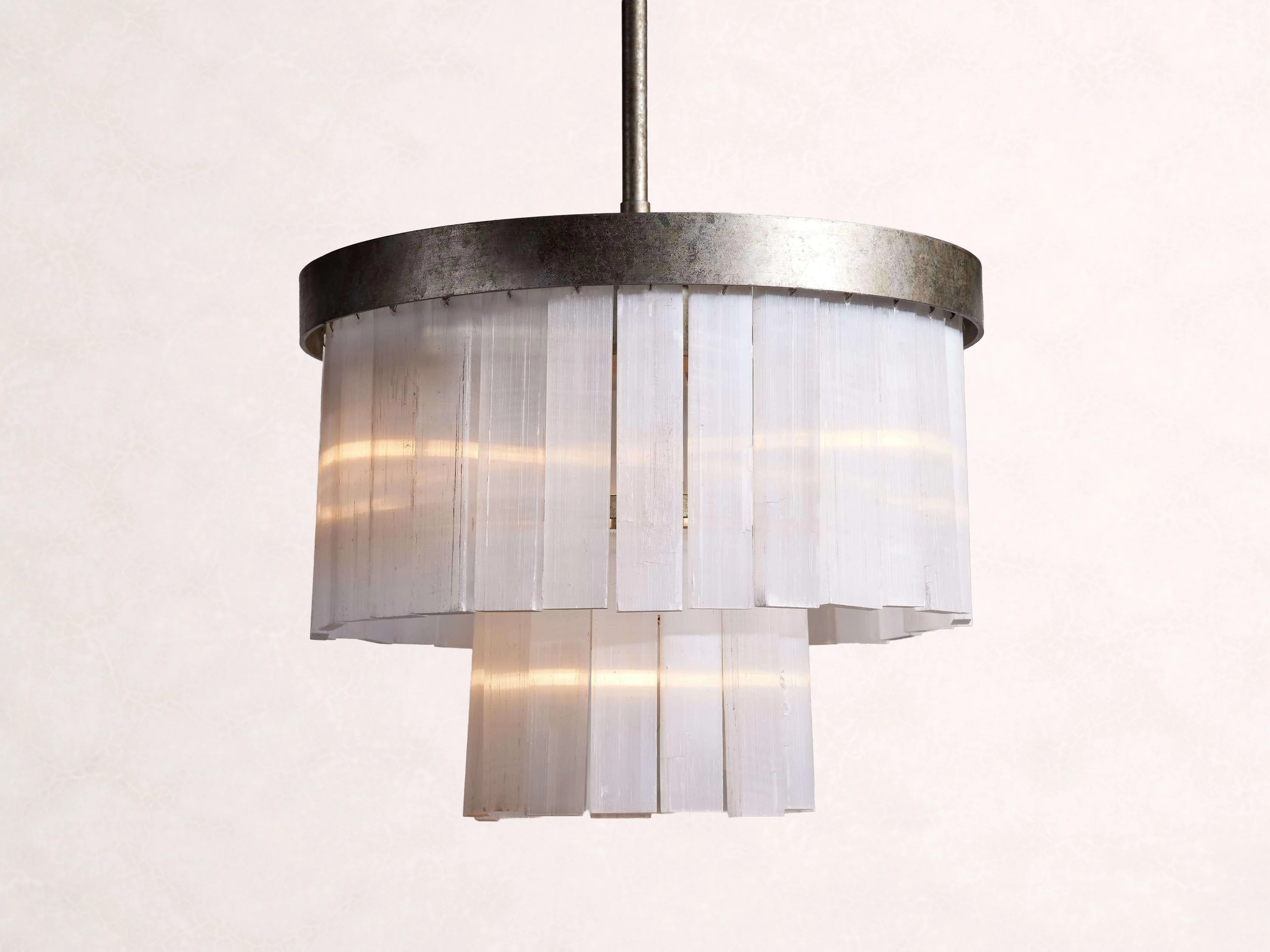Cameron 2 Tier Selenite Chandelier