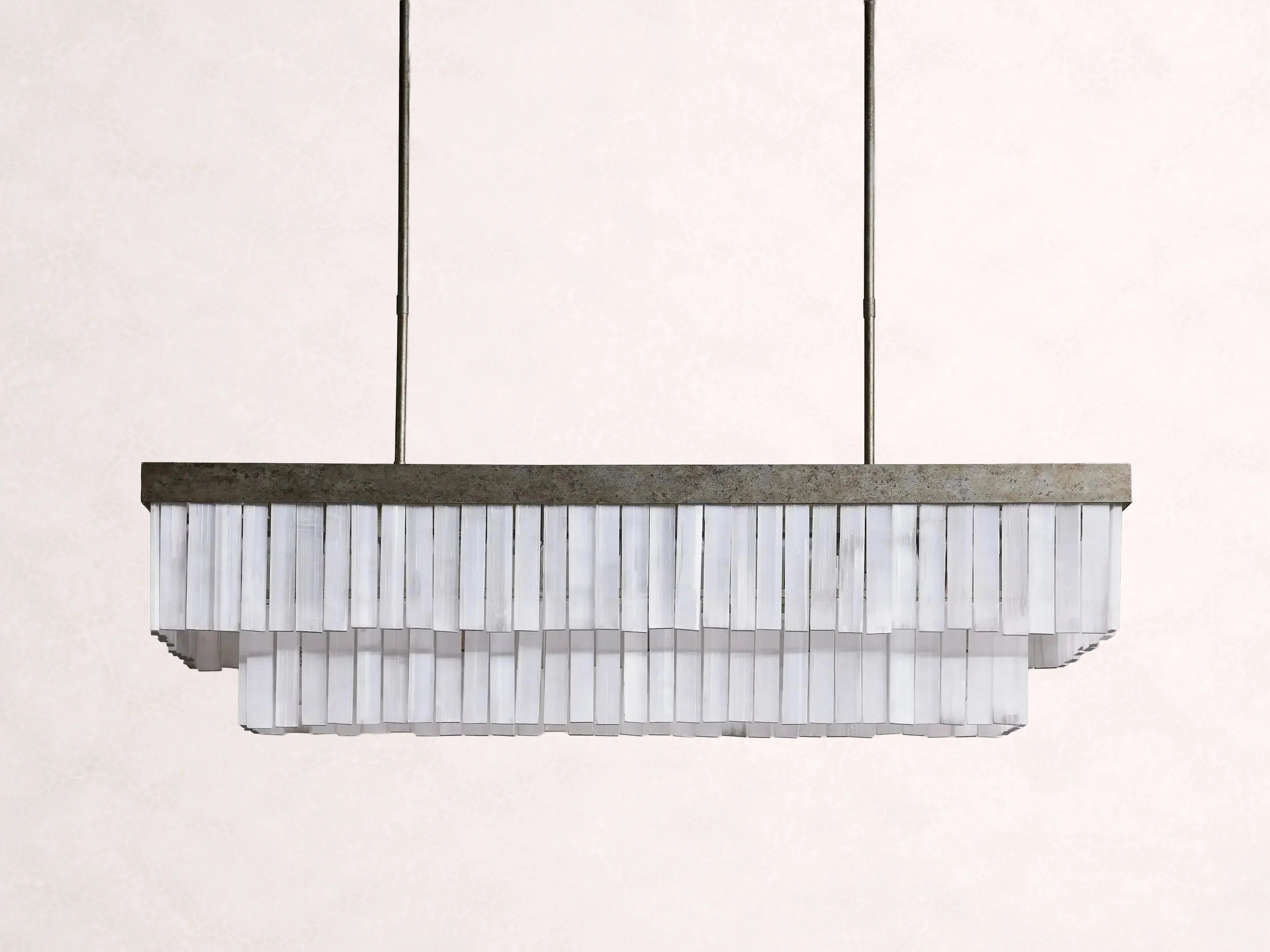 Cameron Rectangular Selenite Chandelier