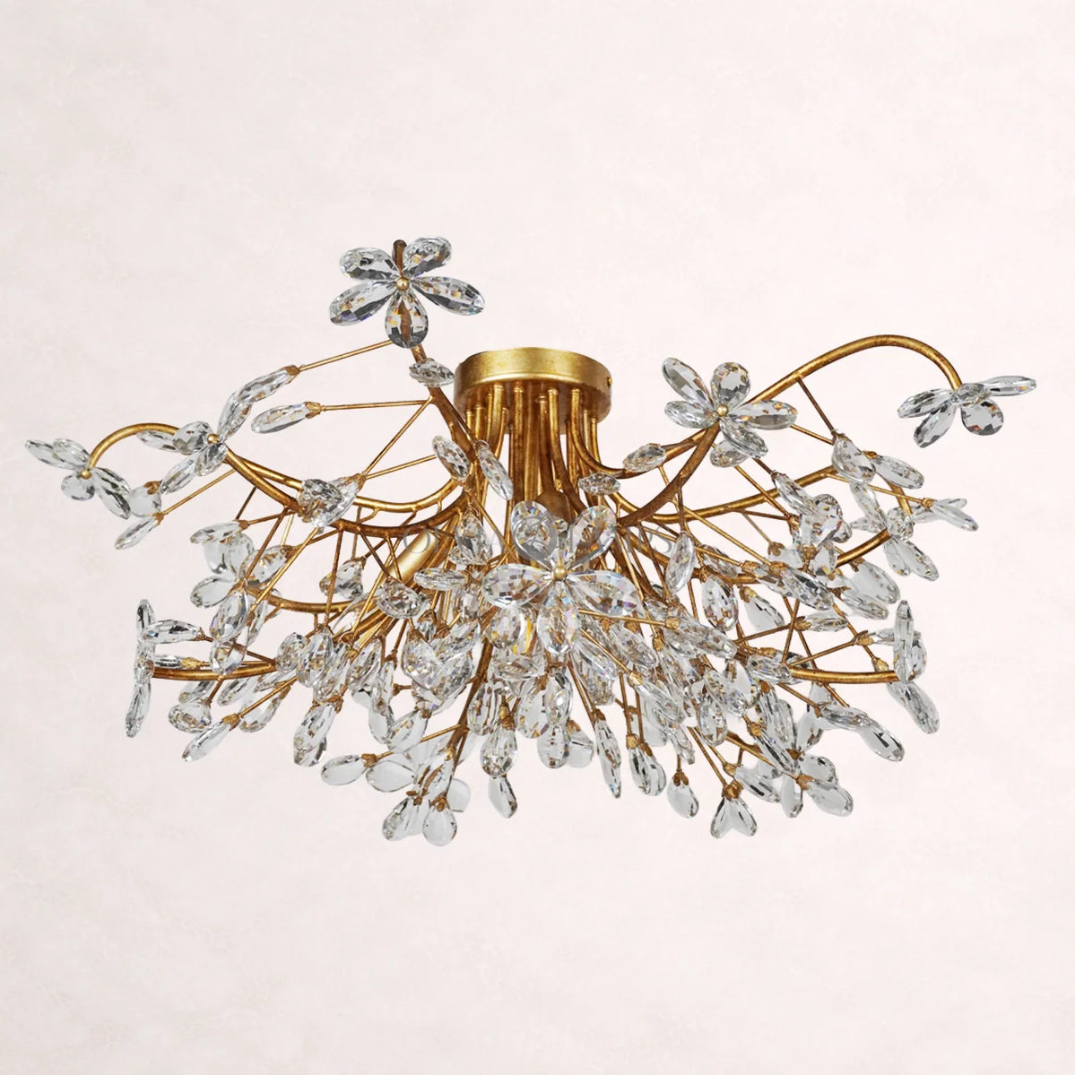 Crystal Flowers Fiore Flushmount 32''