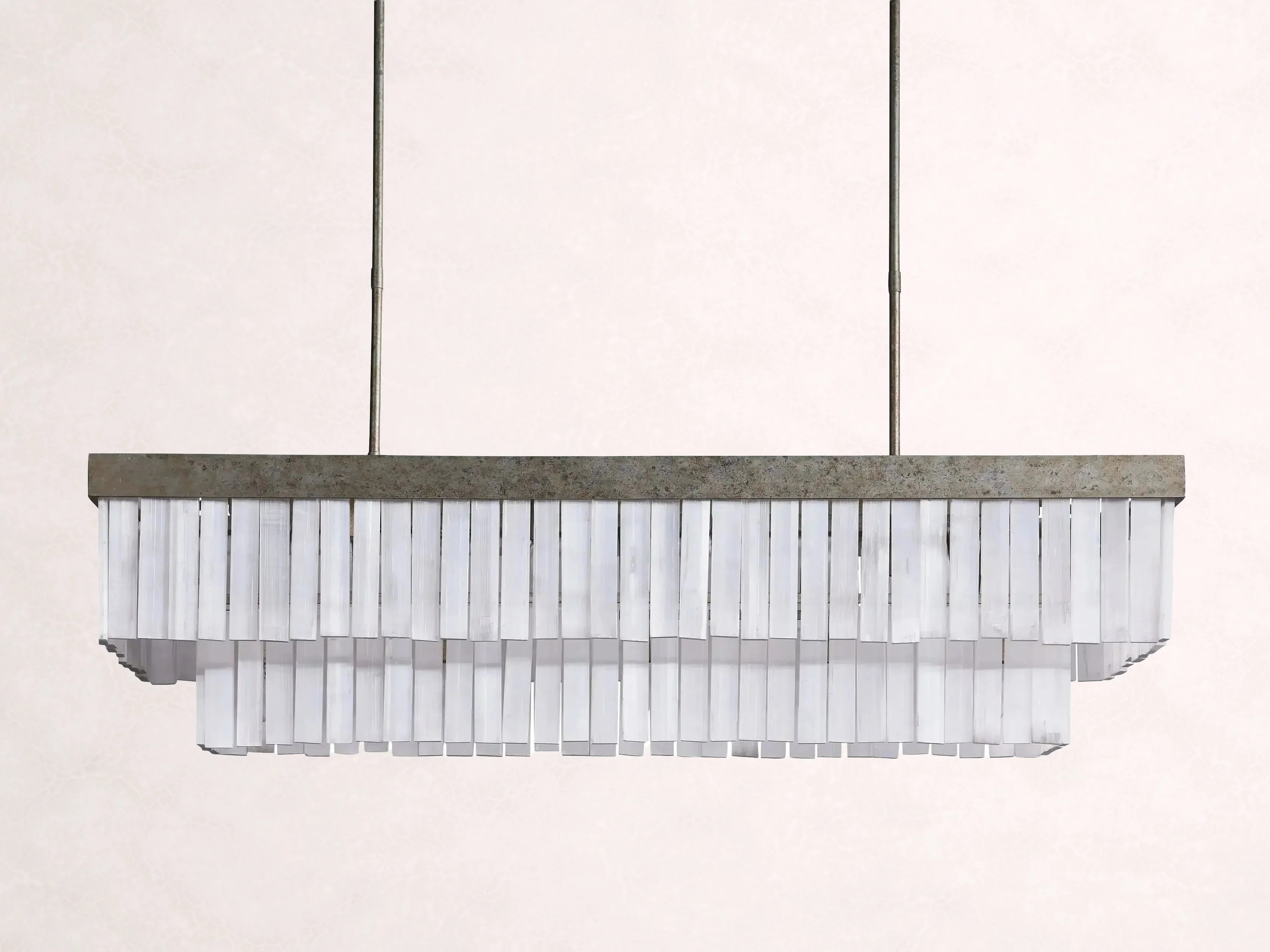 Cameron Rectangular Selenite Chandelier
