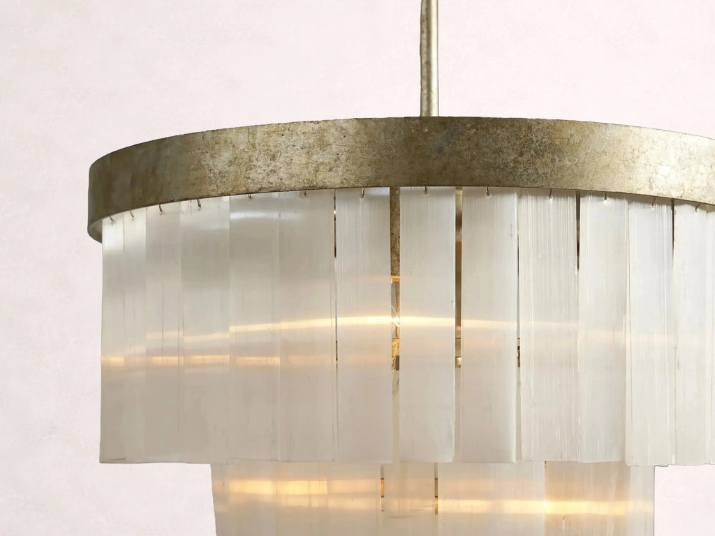 Cameron 3 Tier Selenite Chandelier