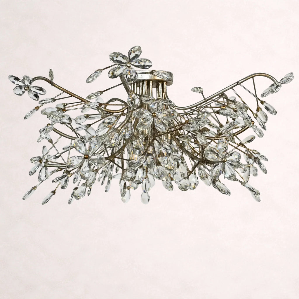Crystal Flowers Fiore Flushmount 32''