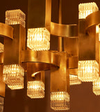 Kennedy Glass Chandelier 32-Inchw