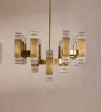 Kennedy Glass Chandelier 32-Inchw