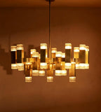 Kennedy Glass Chandelier 32-Inchw