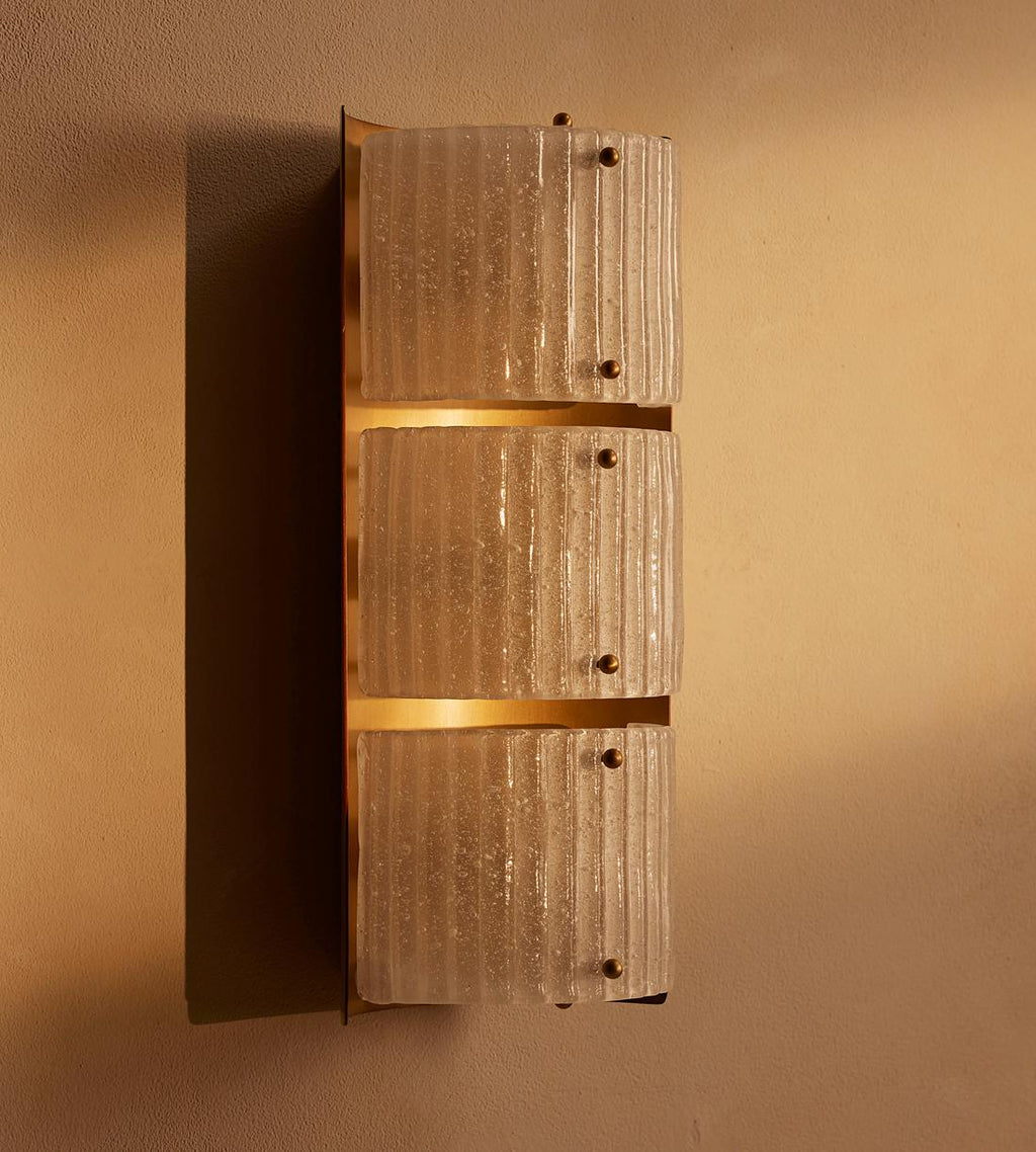 Bronte Glass Wall Light 18-Inchh