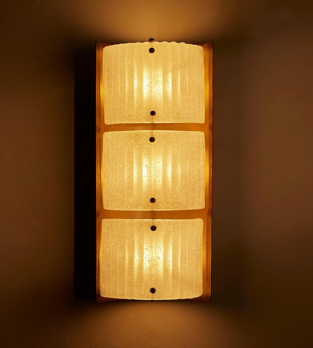 Bronte Glass Wall Light 18-Inchh