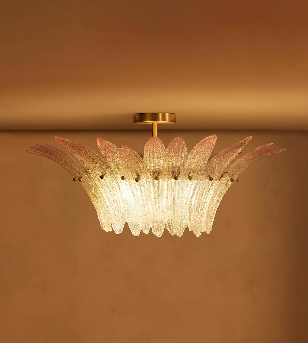 Treviso Semi-Flush, Pink