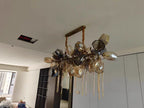 Glass Chandelier Italian Light Luxury Light for Dining Room / living Room