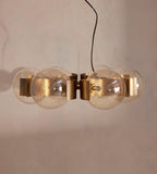 Antique Brass Globe Chandelier - Erhaus product image 5