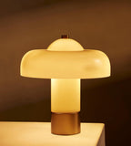 Cream Lacquer Glass Table Lamp - Erhaus product image 3