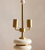Cream Lacquer Table Lamp with Linen Shade - Erhaus product image 7