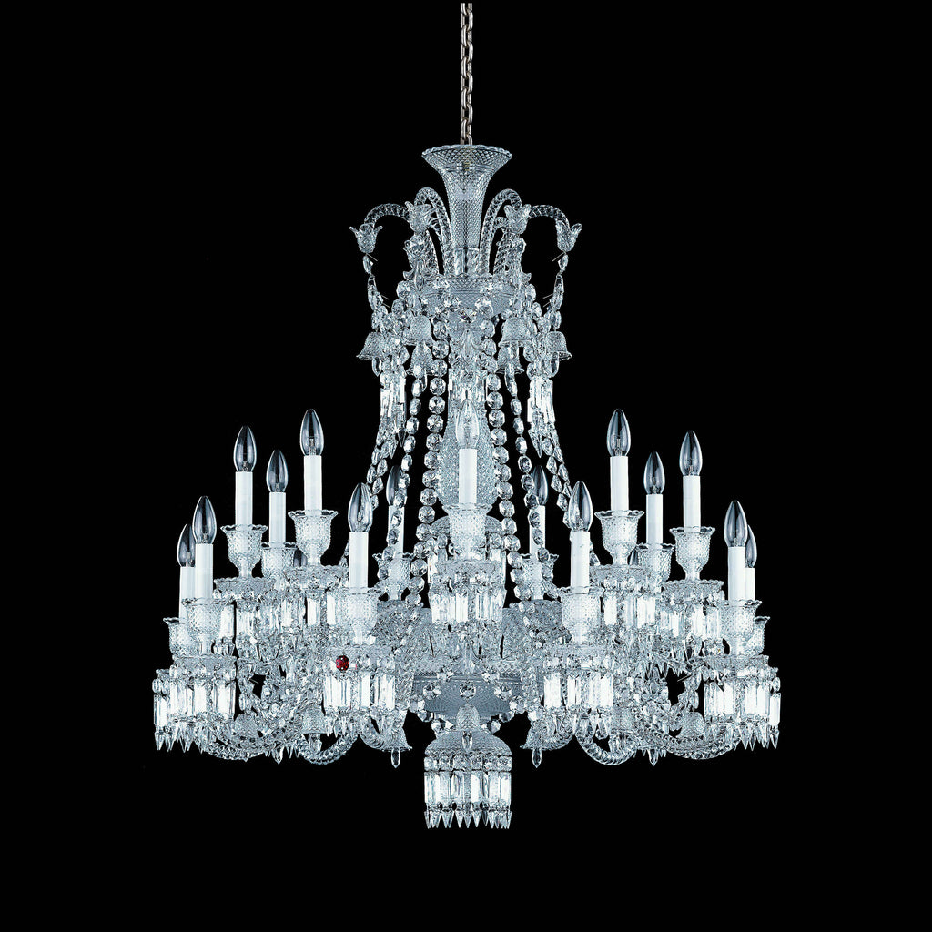 Light Luxury Classic Short Version Tiered Candle Light Crystal Chandelier for High-Ceiling Rooms / living Room