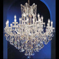 19 Lights Silver Maria Crystal Chandelier